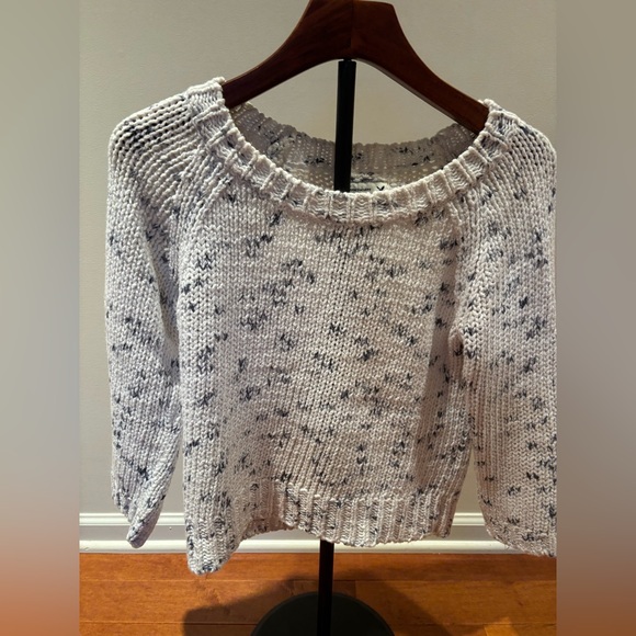 American Eagle Outfitters Sweaters - American Eagle White‎ Speckled Chunky Knit Sweater XS